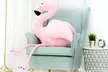 Peluche flamant rose en plumes véritables - Second Medium
