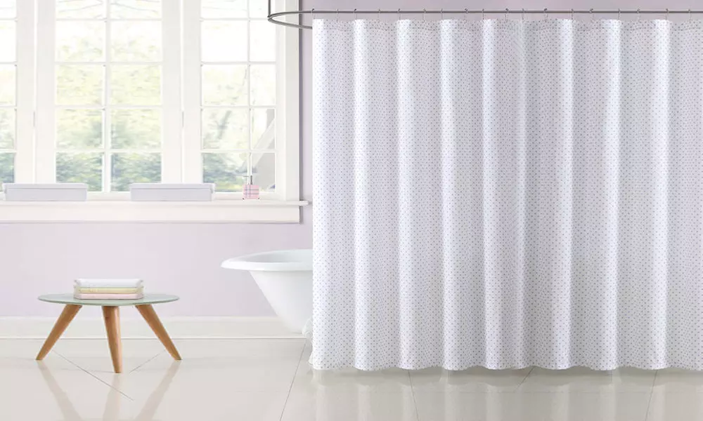 My World Dot Shower Curtain - Primary Image