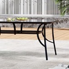 Image 12: Outdoor Rippled Tempered Glass Coffee Table with 4 Styles