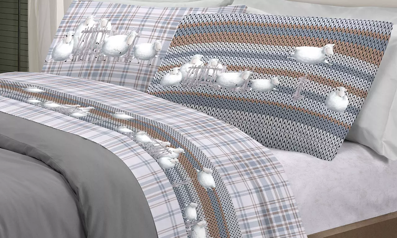 Completi Lenzuola Flanella Fantasie Invernali