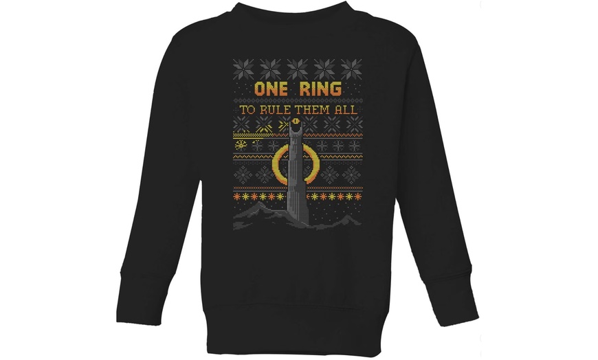 Image 2: The Lord Of The Rings One Ring Christmas Jumper