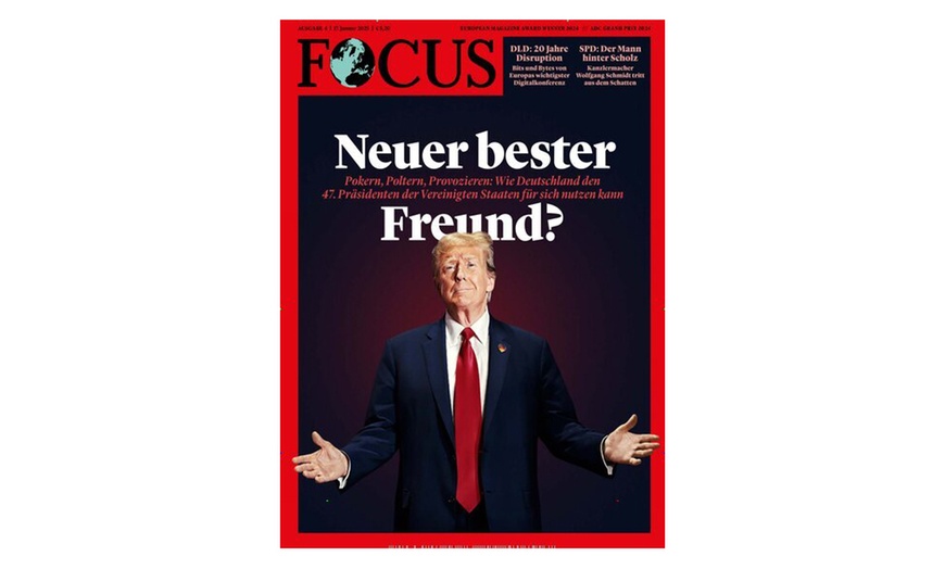 Image 1: Jahresabo (51 Ausgaben) der Zeitschrift "FOCUS" inkl. Versandkosten