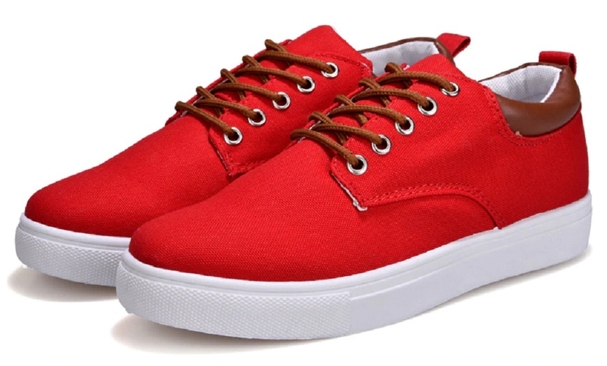 Image 11: Men's Casual Canvas Shoes