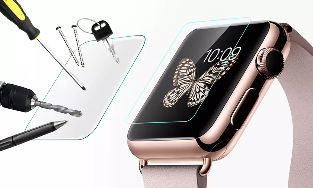 1, 2, 3 ou 4 verres trempés pour Apple Watch 38mm ou 42mm - Primary Image