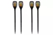 Lot de 2, 4 ou 8 mini torches solaires effet flamme LED blanc chaud mini maity sun 70 cm, Lumisky - Second Medium