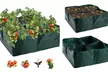 Raised Garden Planters Fabric Beds Grow Bags Planting Pots with 4 Divided Grids - Second Medium