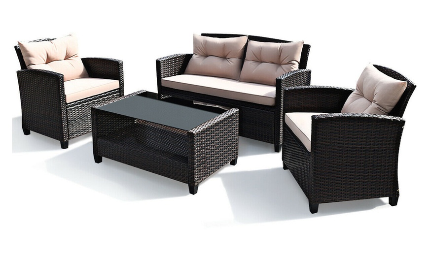 groupon 4 piece rattan set