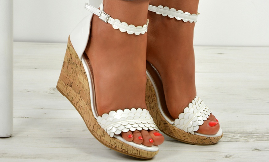 Image 19: Women's Cork Wedges