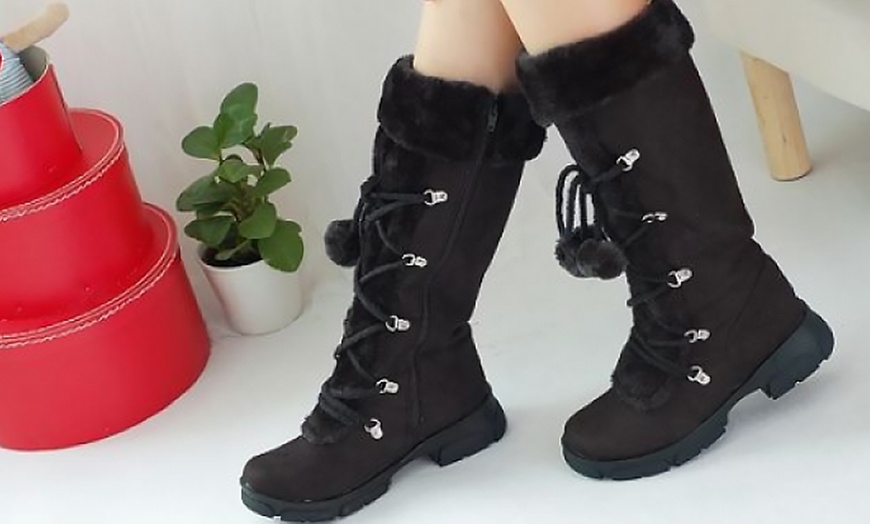 Image 7: Botas de nieve para mujer