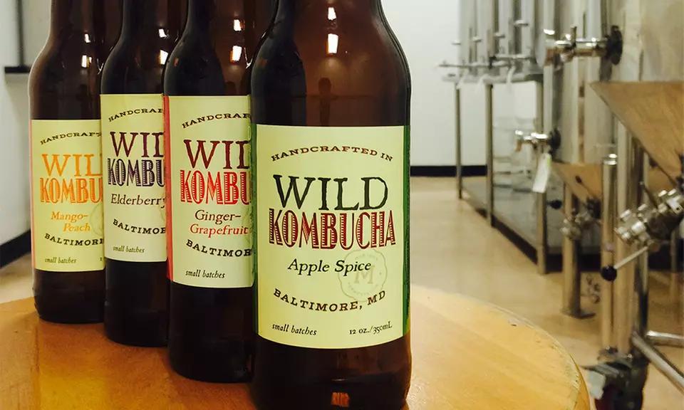 Mix-and-Match Wild Kombucha at Mobtown Fermentation (12 Fl. Oz.; 6-Pack)  - Primary Image
