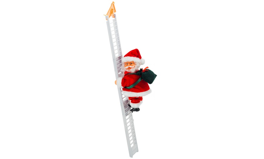 Image 2: Electronic Ladder Climbing Santa