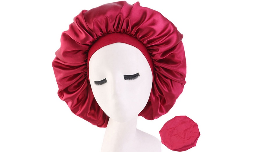 Image 8: Bonnet de nuit pour protection des cheveux 