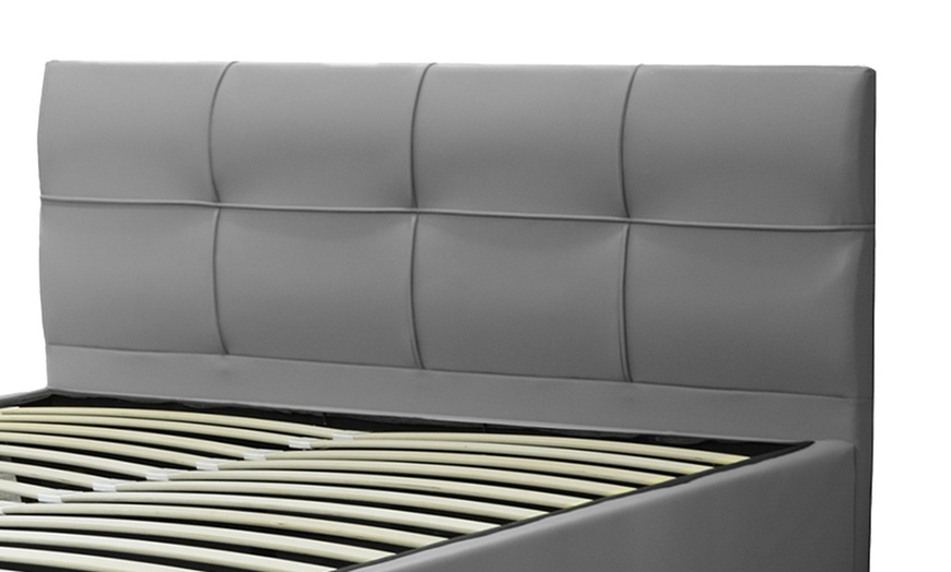 Image 6: Lit coffre Venise Simili cuir, matelas ''Cosmos'' en option