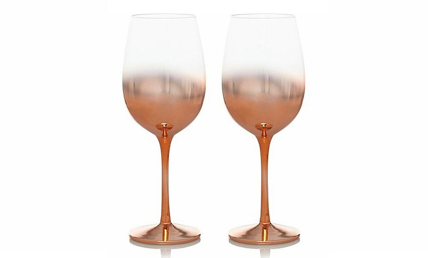 Image 2: Two, Four or Eight Aurora Wine Glasses