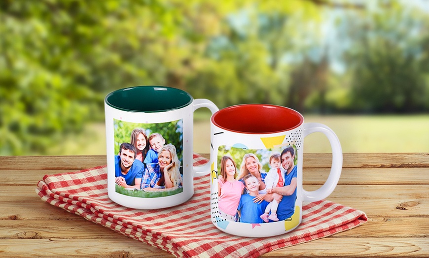 Image 4: Mugs photo personnalisés - Latte, Colorés ou Magic, avec Colorland