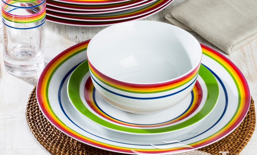 Image 3: Waterside Rainbow Dinner Set