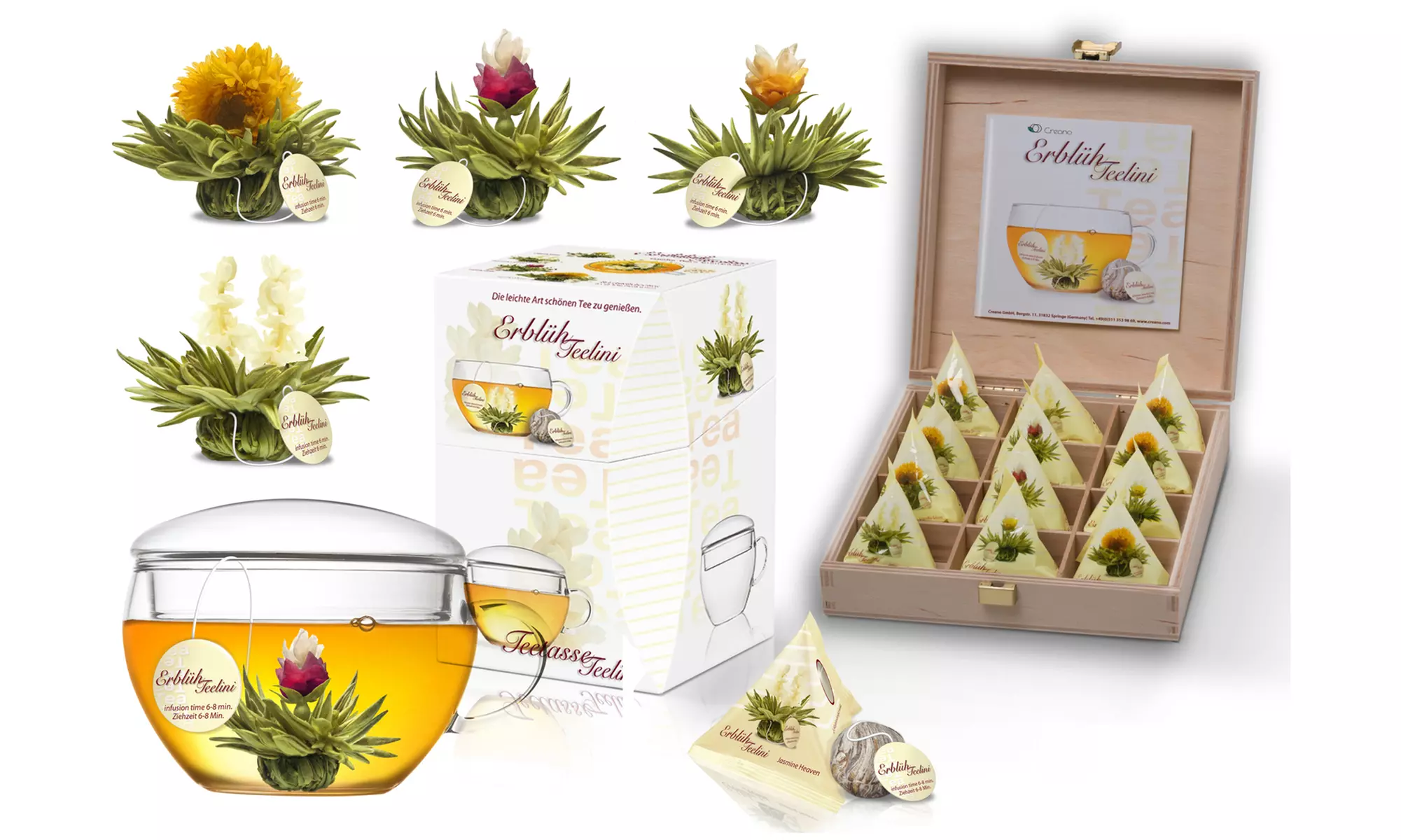 Creano's Tealini Teeblüten Geschenkset ​(bis zu 2,00€/Stk.) - Primary Image