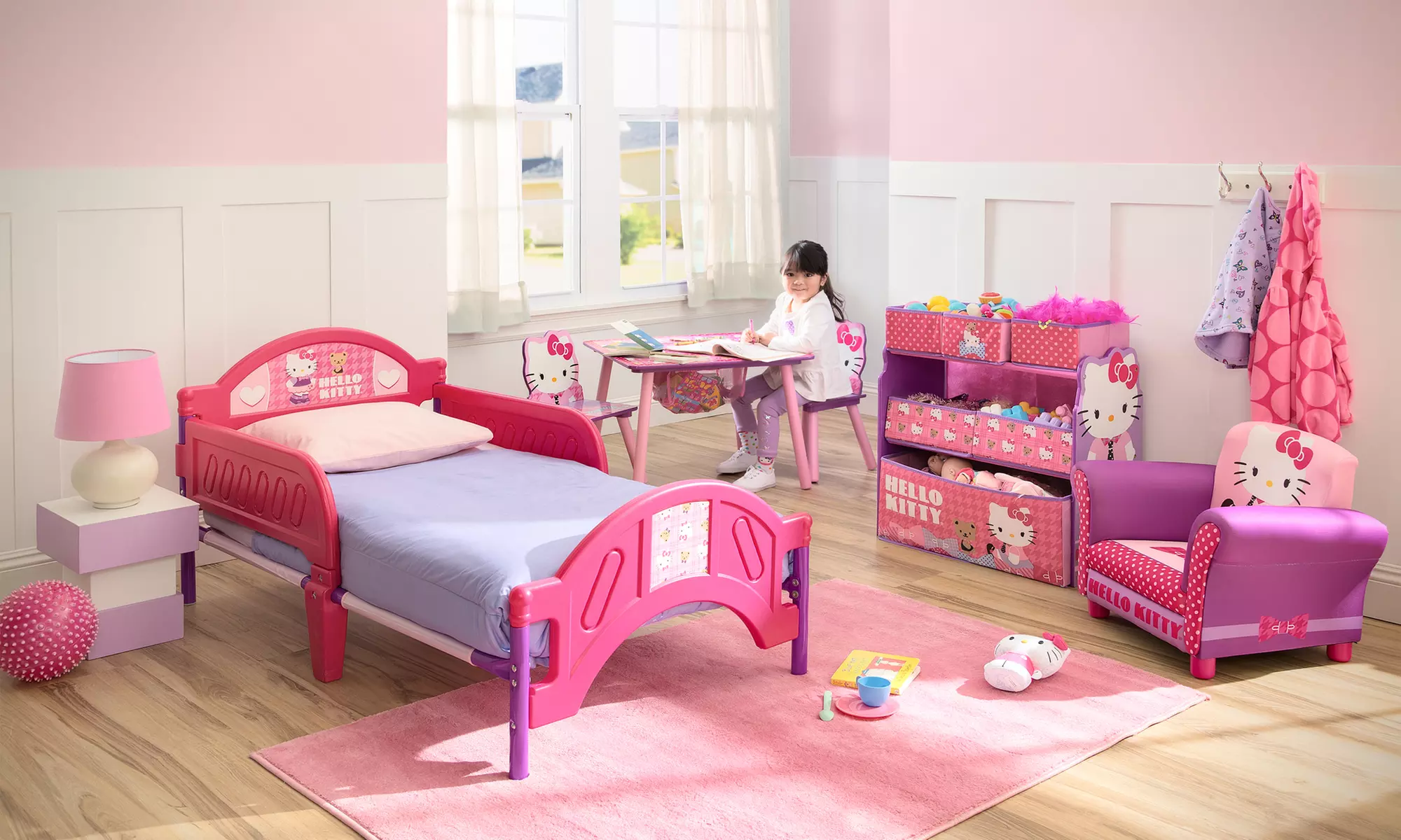 Hello Kitty Plastic Toddler Bed - Primary Image