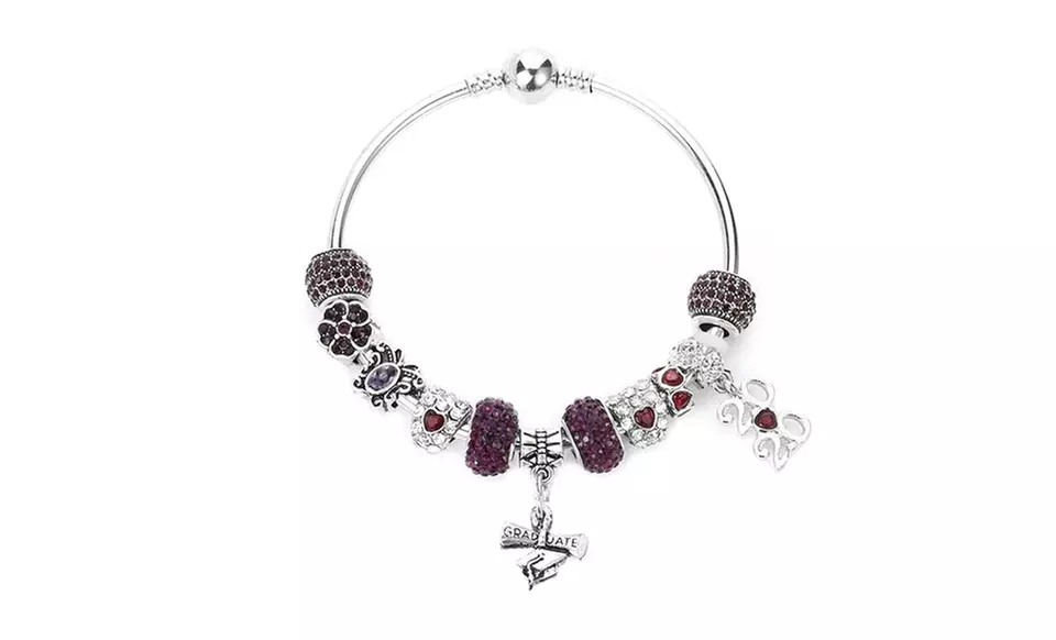 One, Two, or Three Sets of 2020 Charm Graduation Bracelet from Novadab (Up to 84% Off). Three Options Available. - Primary Image