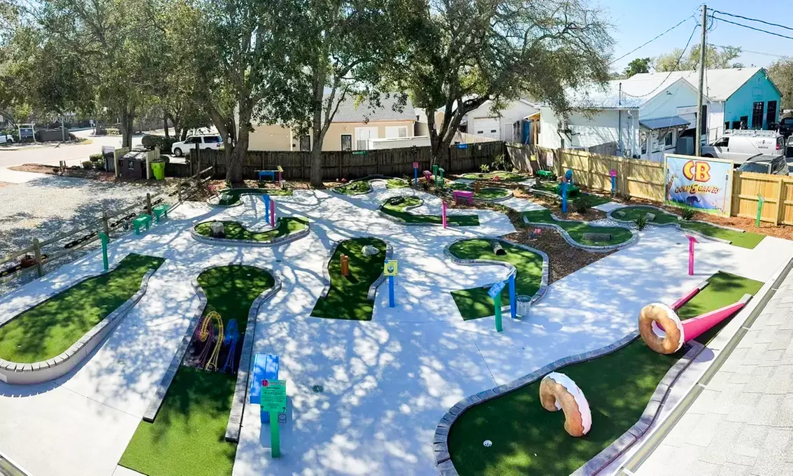 18 Holes of Mini Golf for One, Two, Three, or Four Adult or Child Admission at Putter Pub (Up to 55% Off) - Primary Image