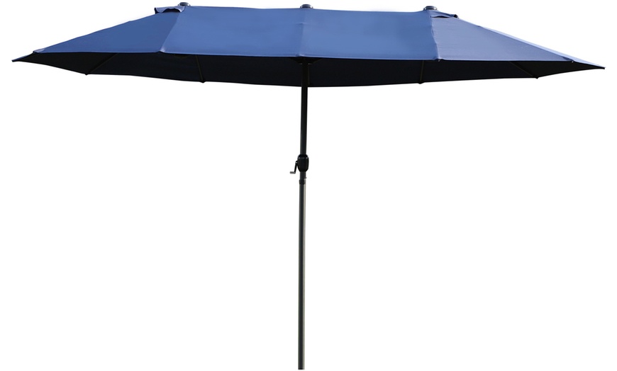 Image 7: Outsunny 4.6m Double-Sided Garden Parasol