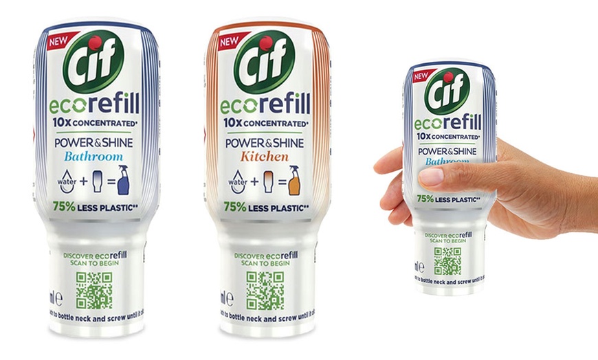 Image 1: Three-Pack of Cif Ecorefill Cleaner Spray