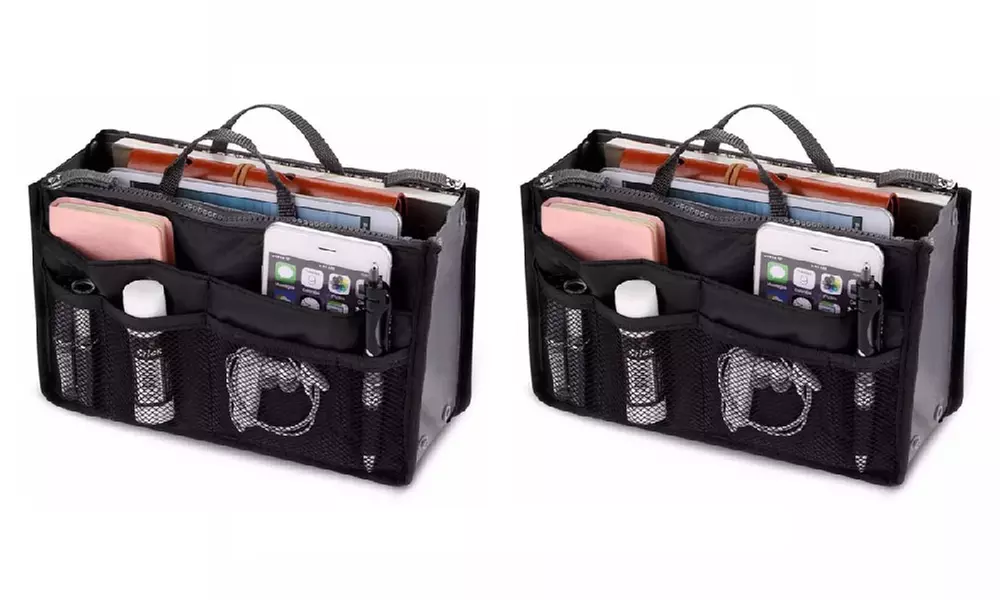 1 o 2 borse organizer da viaggio per cosmetici