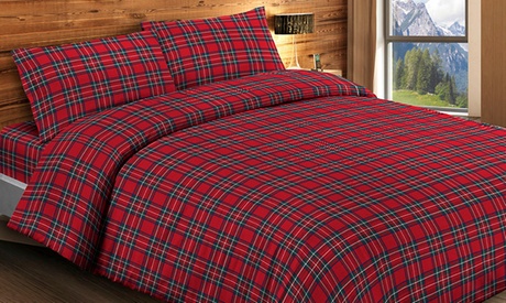 Completo lenzuola, parure copripiumino o telo arredo Scozzese disponibili in 4 misure e 3 fantasie