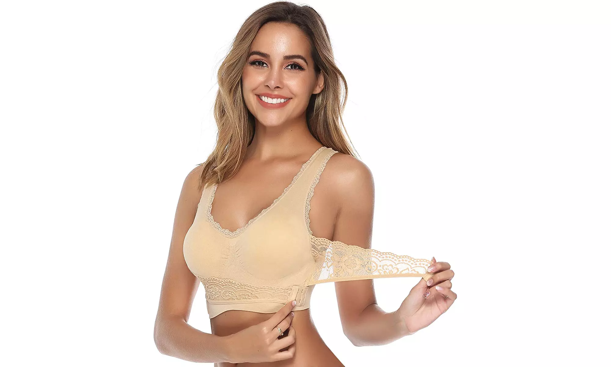 1, 2, ou 3 soutiens-gorge croisés effet dentelle