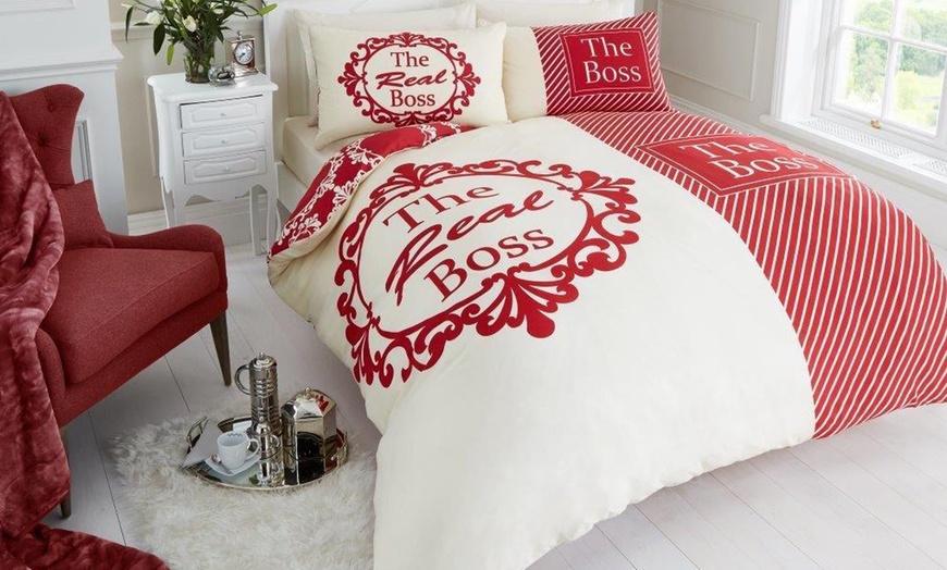 Image 4: The Real Boss Duvet Cover Set