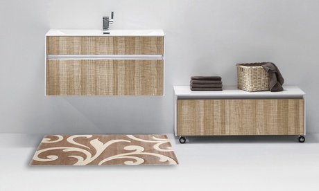 Tappeto per il bagno o scendiletto disponibile in 4 fantasie