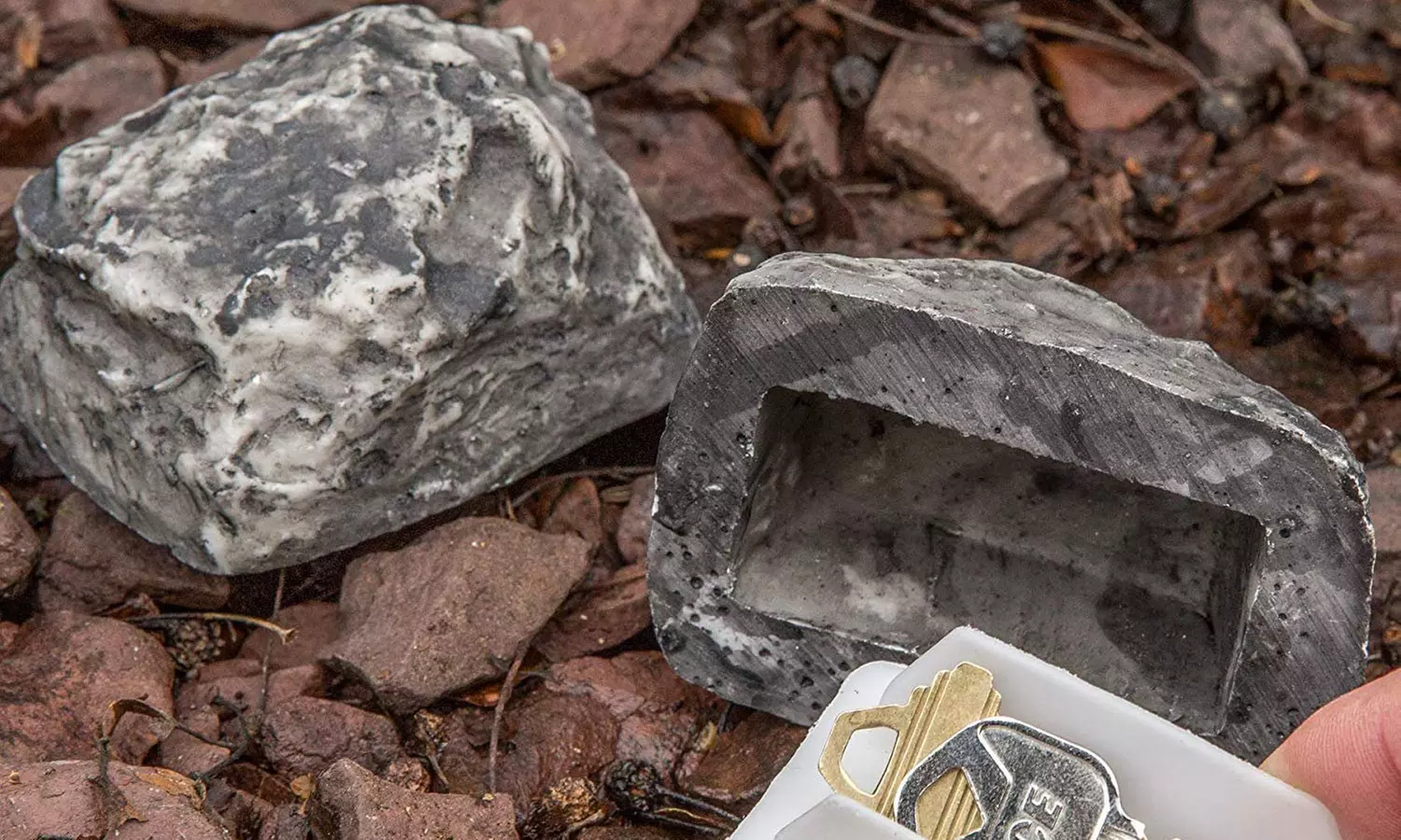 Cache-clés imitation pierre - Primary Image