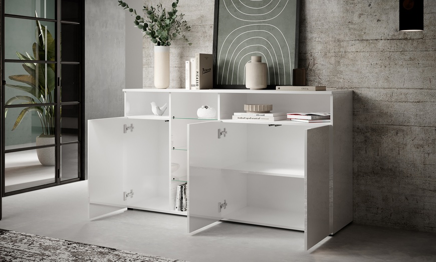 Image 4: Credenza Clark con luci LED