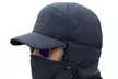 1x oder 2x Wintermütze mit abnehmbarer Maske in Schwarz oder Marineblau - Image 5