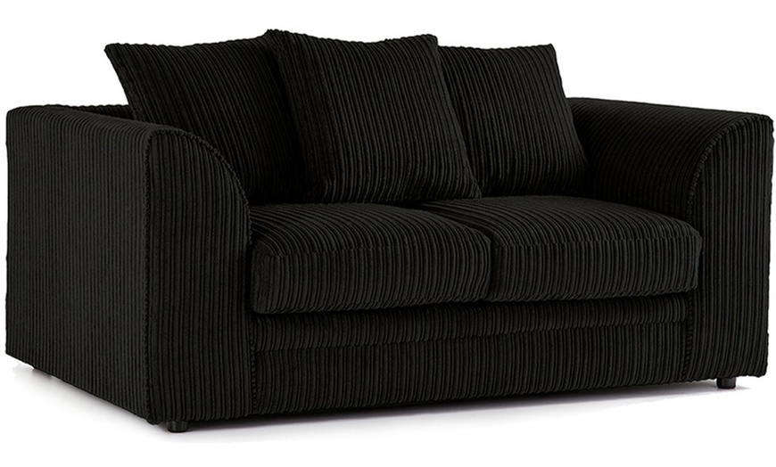 Image 6: Chicago 2 or 3 seater Jumbo Cord Sofas