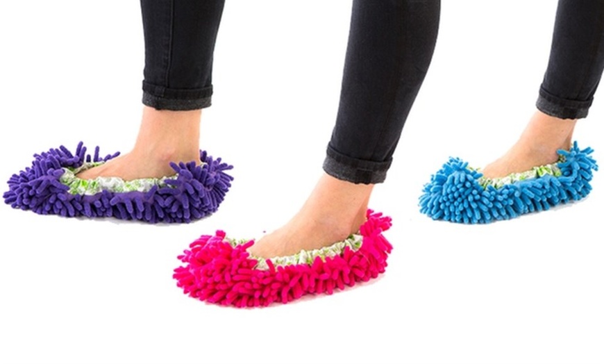 Image 1: Microfibre Mop Slippers