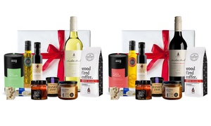 Xmas Gourmet Gift Hampers with Wine, Nibbles and More