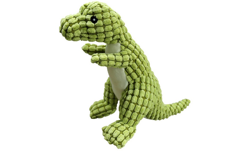 Image 3: Dinosaur-Shaped Dog Chew Toy