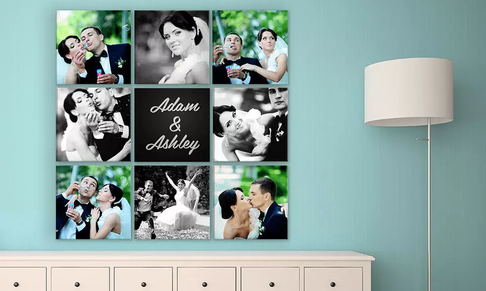 Nine 12x12" Custom Gallery-Wrapped Canvas Prints from Simple Canvas Prints (82% Off) - Primary Image
