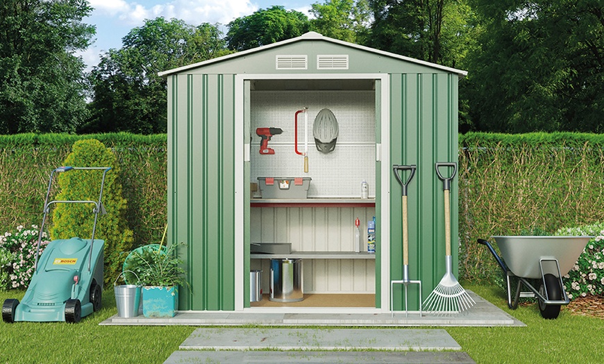 Image 8: Compact Pent Metal Shed