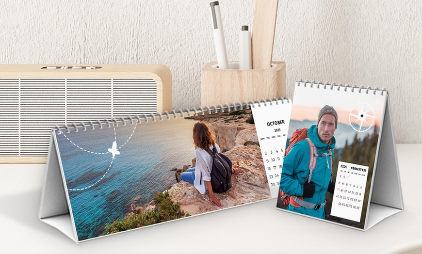 Image 2: Choice of Custom Photo Desk Calendar at Photo Gifts
