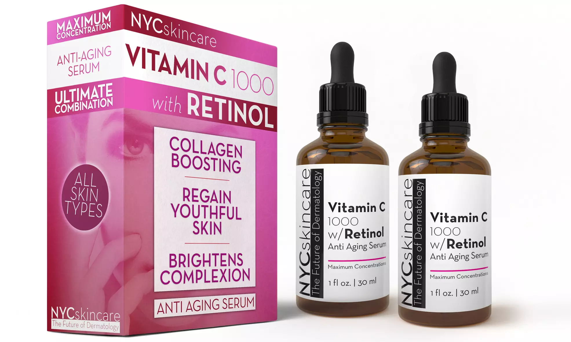 NYCskincare Vitamin C 1000 Serum with Retinol (1- or 2-Pack) - Primary Image