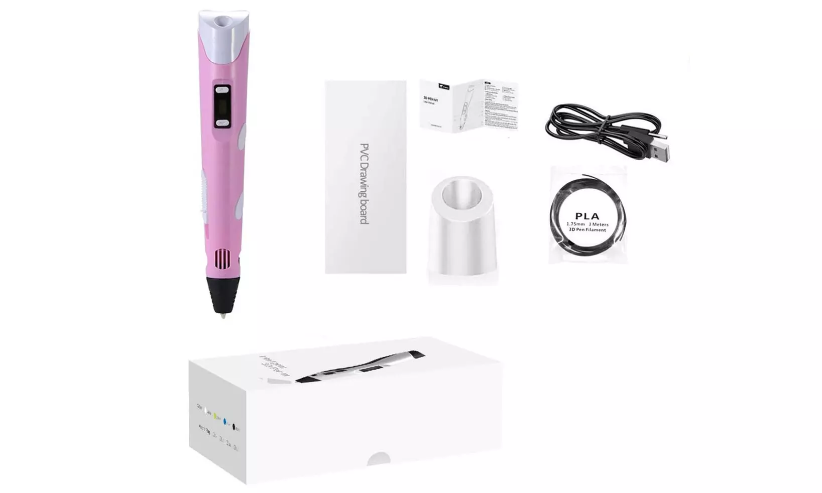 3D-printpen inclusief PLA filamenten, naar keuze met navulling