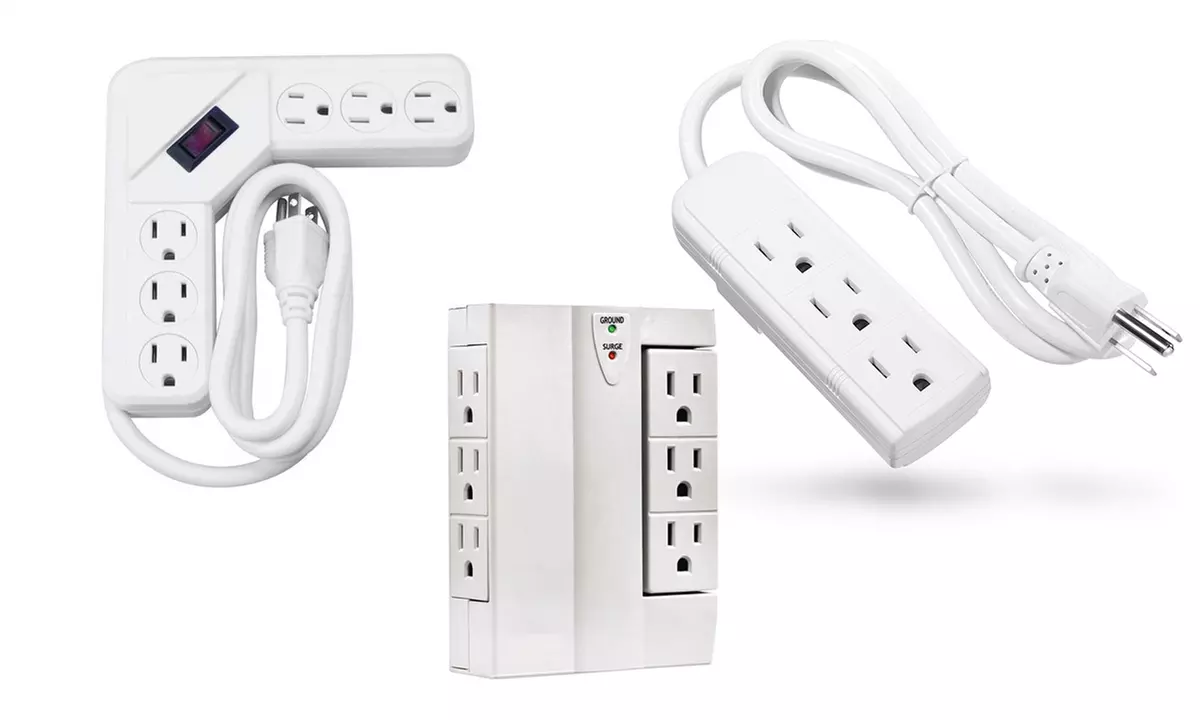 3-Piece Surge Protector and Outlet Combo Set - Primary Image