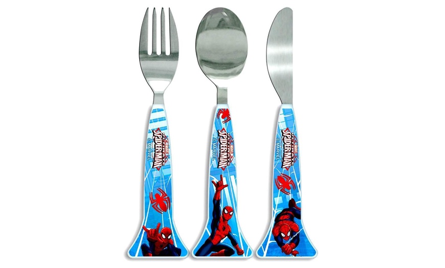 Image 2: 3-Piece Kids Licensed Cutlery Set