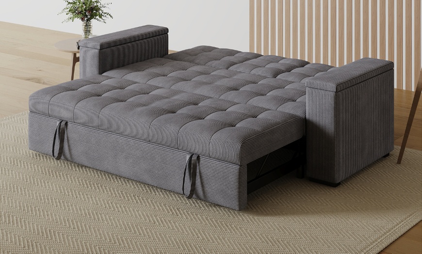 Image 46: Canapé convertible "Tilia" 3 places en tissu Kocoon