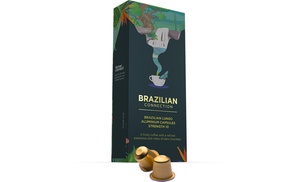 120 Aluminium Capsules of Caffeluxe Single Origin Brazilian Coffee