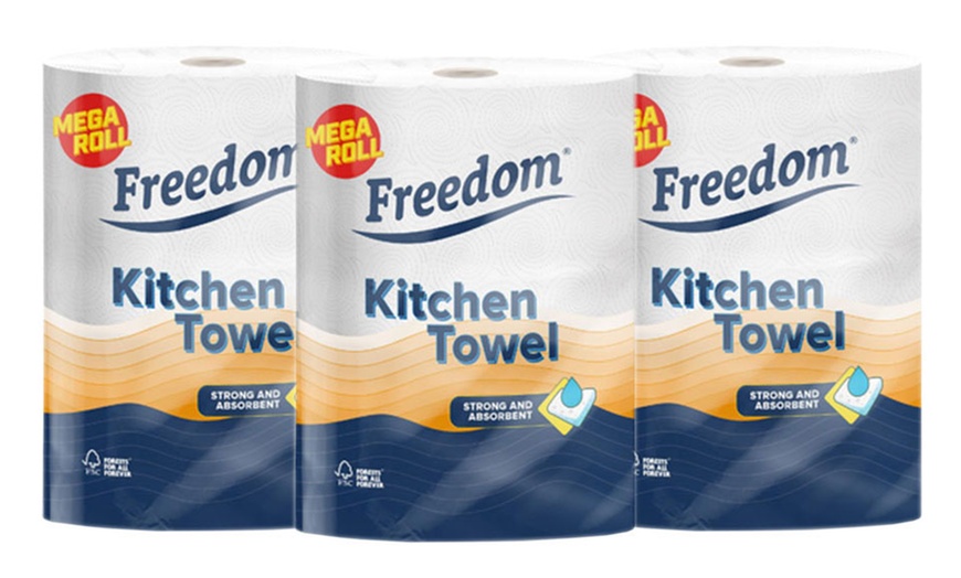 Image 7: Up to 18 Jumbo Rolls of Freedom Kitchen Towels 