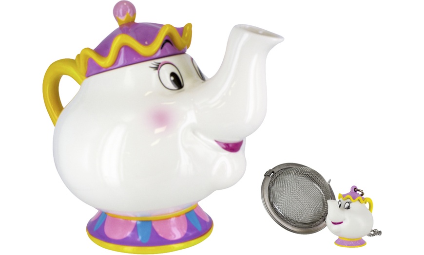 Image 1: Disney Mrs Potts & Chip Tea Set