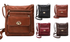 One or Two Multifunctional Crossbody Bags with Clasp